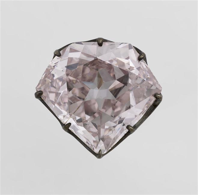 Médaillon Ancien En Argent Massif Avec Rubis - Boîte D'origine Grands Magasins Du Louvre, Occasion