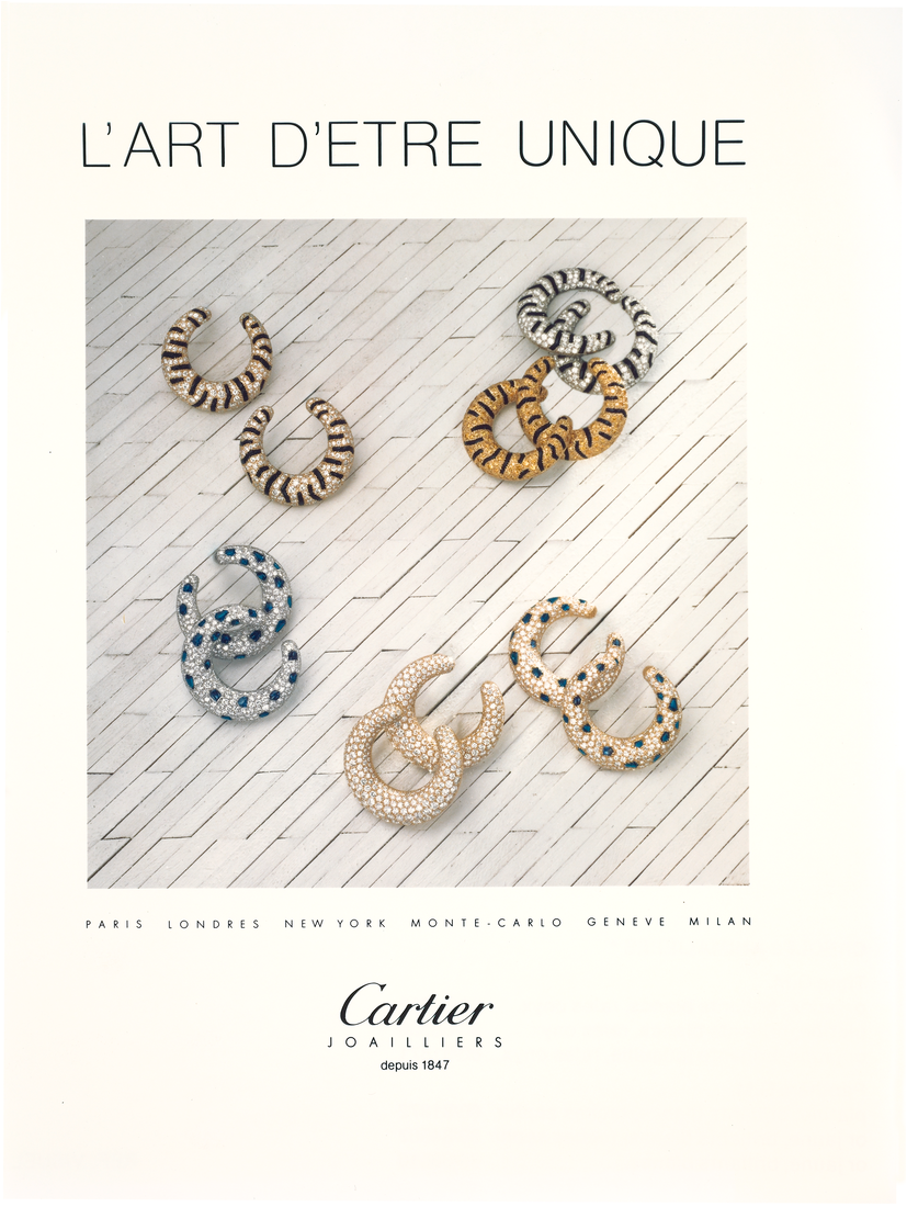 Publicité Cartier l'art d'être unique