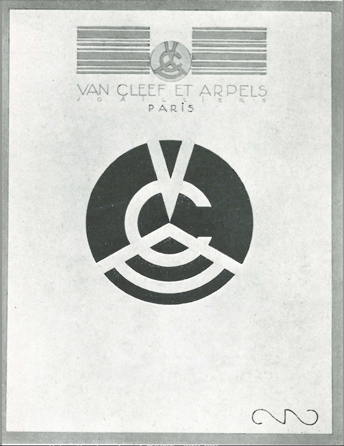 Robert Couallier advertising image for Van Cleef and Arpels, La Renaissance de l'art français et des industries de luxe 1928.